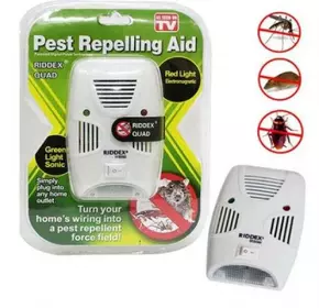 Ультразвуковий відлякувач мишей та комах Pest Repelling Aid Riddex Електромагнітний відлякування